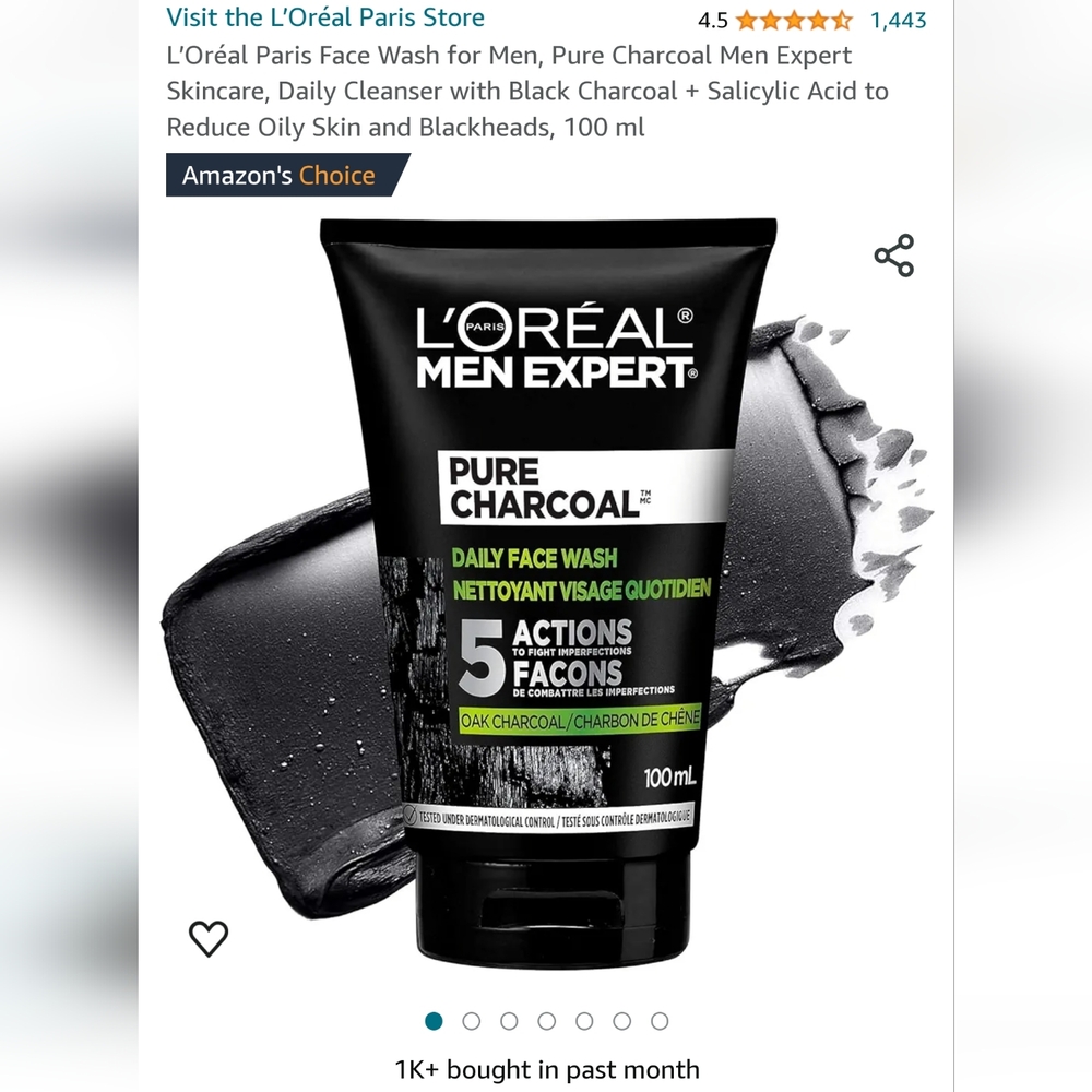 L'Oreal Men's Charcoal Face Wash